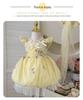 Quick Delivery: 2025 Summer Bow Fashion Baby Girl Birthday Party Dress