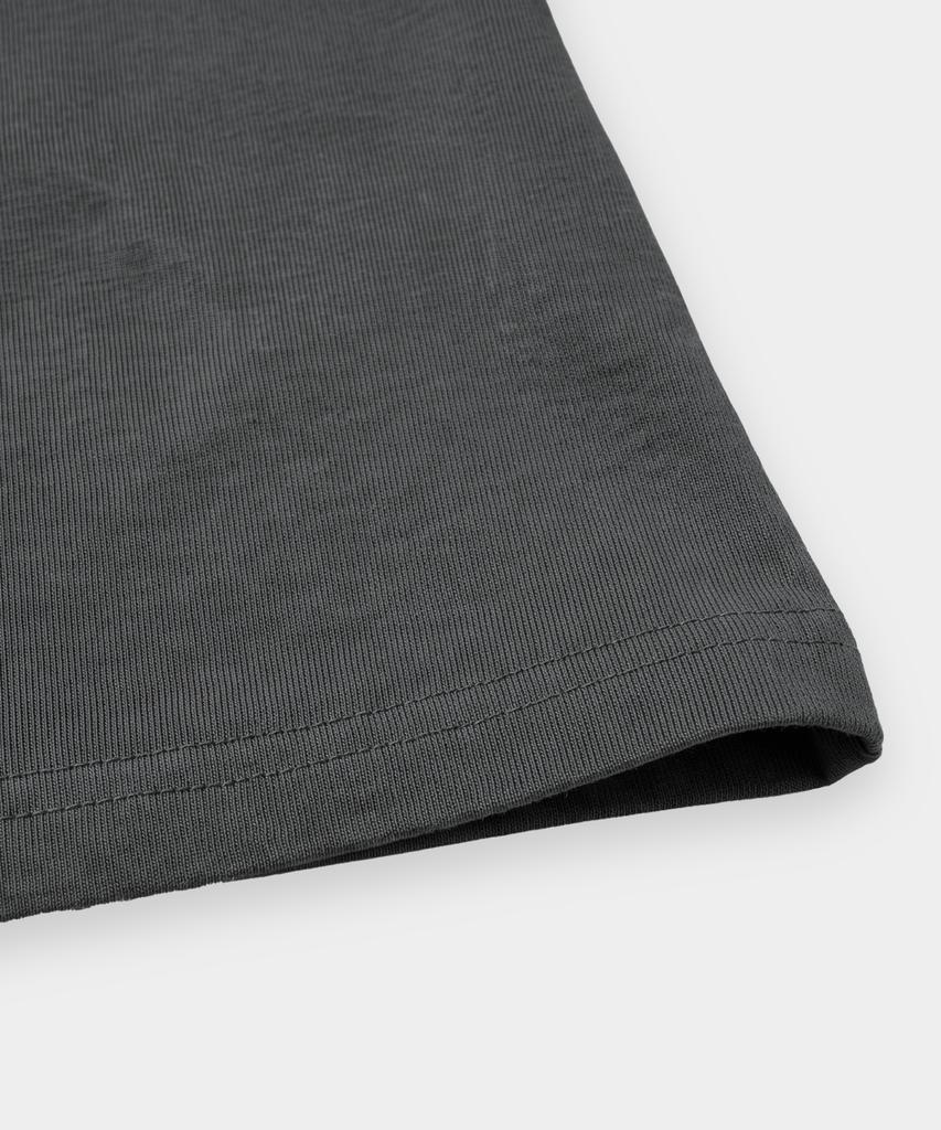 EUGGEN Open Slit Boat Neck Long Sleeve_Gray