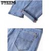 Men's Jeans Loose Straight Pants Elastic Hundred with Large Size Casual Pants Fashion Simple Large Size Jeans