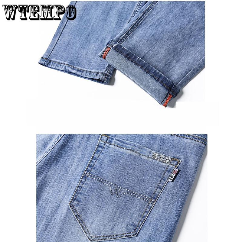 Men's Jeans Loose Straight Pants Elastic Hundred with Large Size Casual Pants Fashion Simple Large Size Jeans