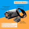 4-in-1 Motor Kits Engine Kit Power Function Set Compatible with Lego Technic-Parts with 2 M Motor,1 Battery Box,1 Infrared Remote Control for