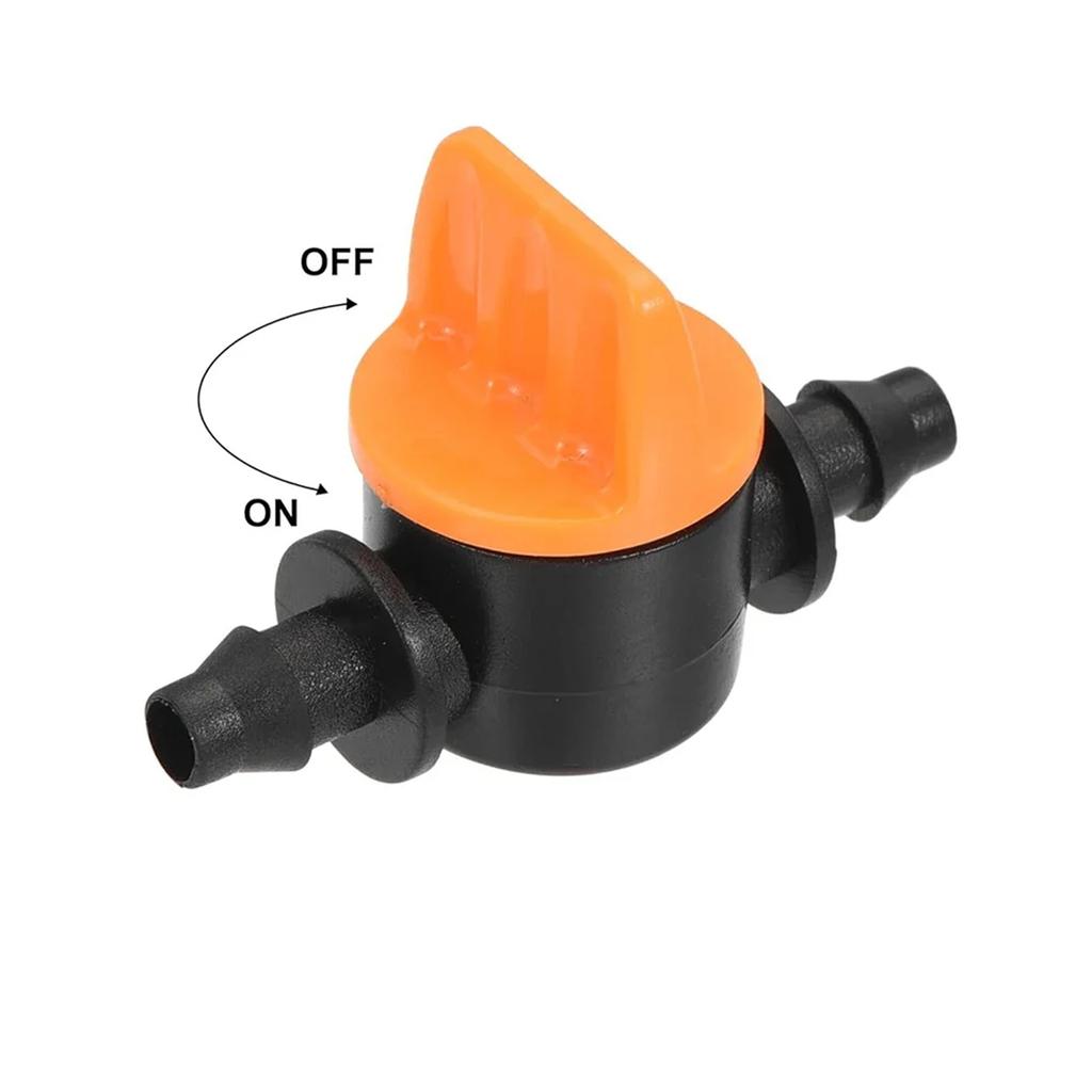 4/7mm Hose Miniature Valve Garden Tap Connector Garden Farmland Drip Irrigation System Water Flow Control Switch Adapter 5/20Pcs