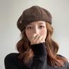 Autumn and Winter Korean Style Versatile British Retro Octagonal Painter Hat To Show Off Your Face  Small Woolen Pumpkin Hat
