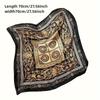 70 * 70cm Silk Scarf Square Scarf Professional Simulation Silk Scarf Retro Printed Silk Scarf for Women