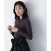 Natural Beauty Basic Asymmetrical Rib Knit Sweater In Charcoal Women's