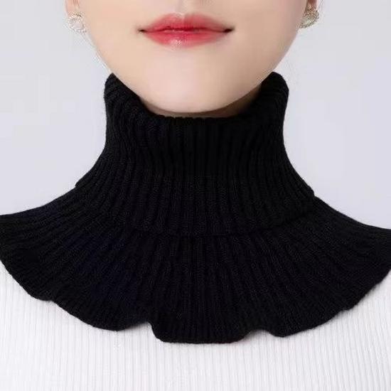 Women's Cozy Cervical Neck Warmer Snood – Soft Core-Spun Yarn Pullover for Fall & Winter