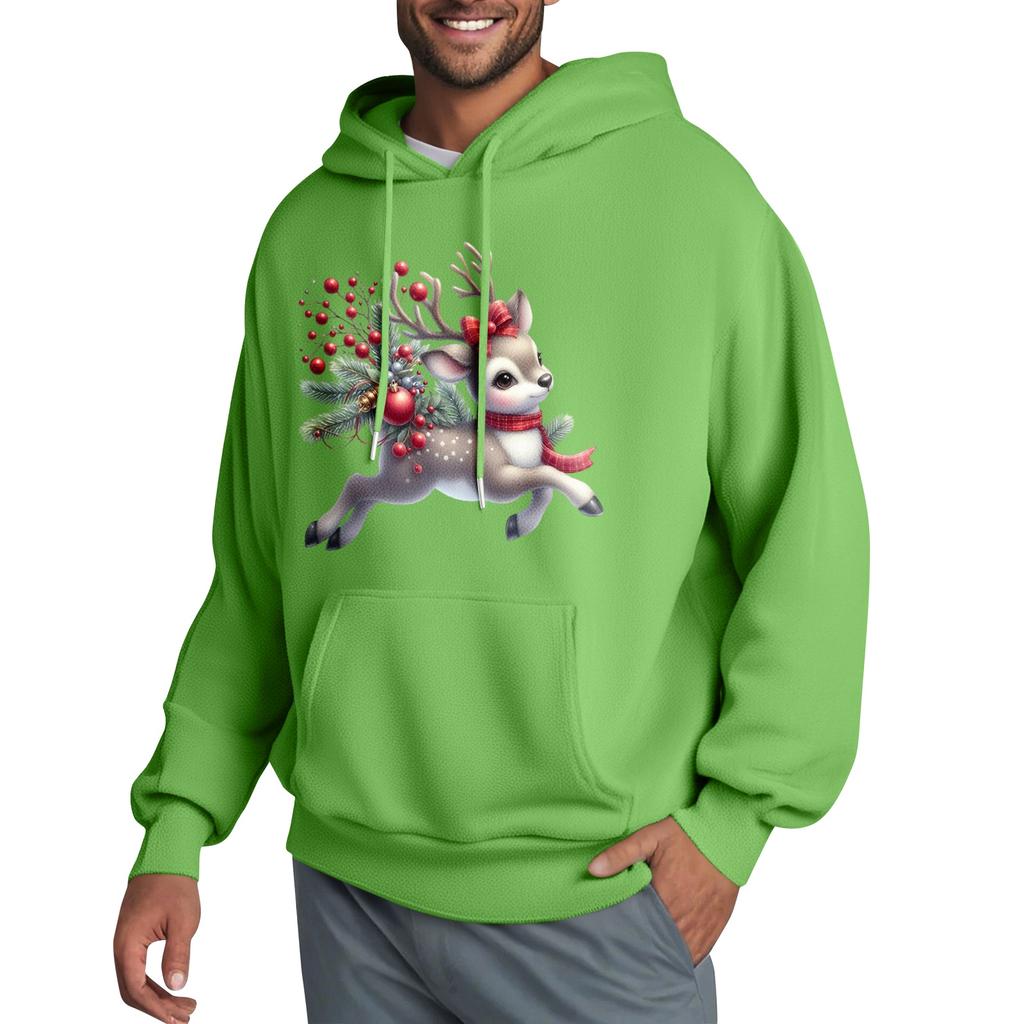 Men's Hooded Sweatshirt, Contrasting Color Sweatshirt, Sports   Casual Jacket