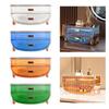 2 Tiers Cosmetic Storage Box Desktop Case Large Capacity Portable Makeup Organizer