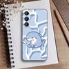 J-Cute Shark Phone Case For Samsung Galaxy A73,21,22,32,71,53,52,51,80,5G Soft Black Cover
