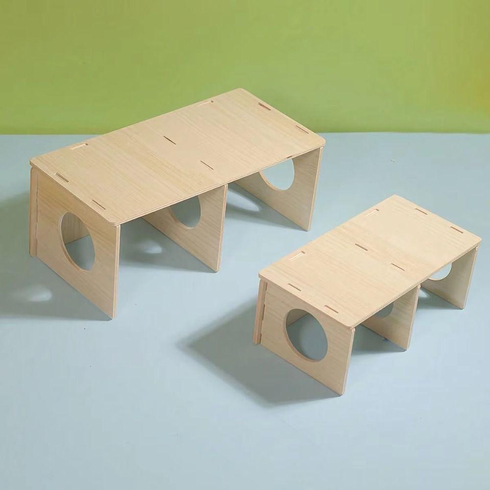 New S/M/L Hamster Hideout Solid Wood Cage Accessories Hamster Nest Small Pet Bedroom for Hamster Squirrel Small Pet