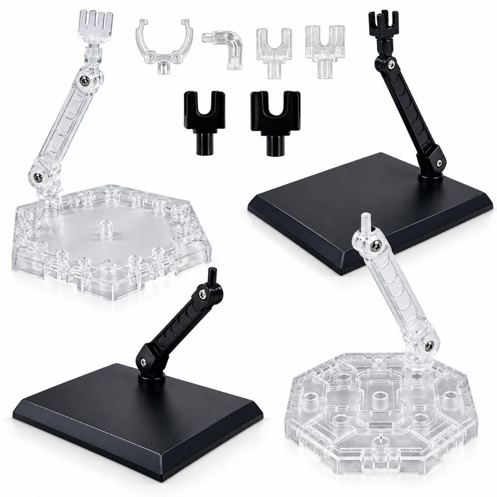 Adjustable Arm Action Figure Display Stand Transparent Action Figure Base  HG Model Figures