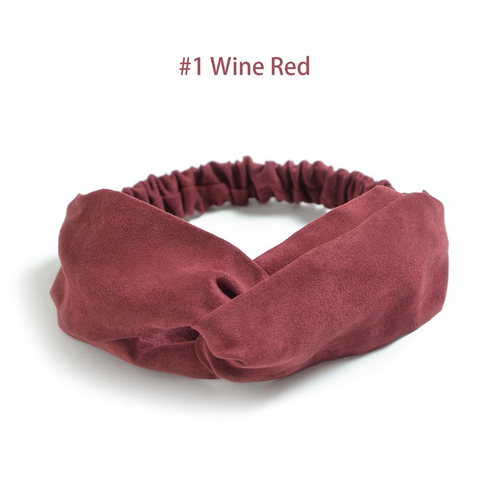 Fasce Elastiche Intrecciate per Donna Fasce per Capelli a Incrocio Copricapo Vintage in Scamosciato Fascia per Yoga Allenamento Accessori per Capelli Turban