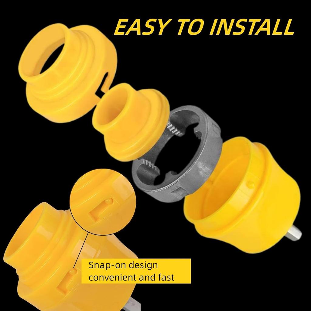 1/2", 3/4", 1" PVC Pipe Threader Kit, Electric Drill Compatible Pipe Threader Kit with Various Die Sizes