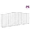 VidaXL 7x Paniers à Gabions Arqués Cages à Gabions Arquées Murs de Gabion Barrières de Jardin Terrasse Extérieur 3145987