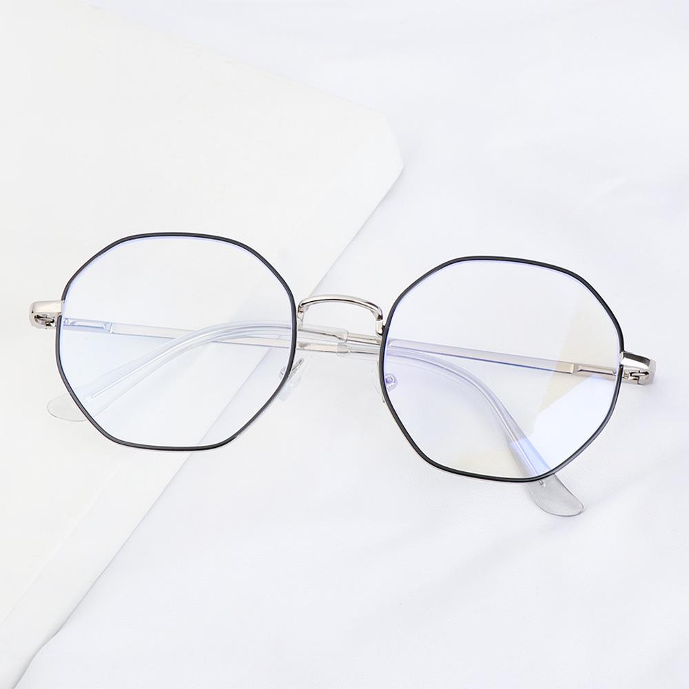 Retro Metal Octagon Myopia Optical Mirror Eyeglasses Anti-blue Light Glasses Vision Care