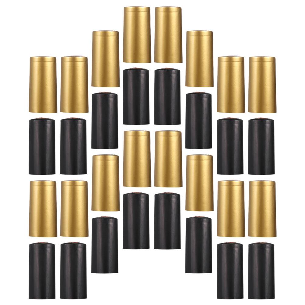 200 Pcs Bottle Heat Shrink Caps Heat Shrinkable Cap Bottle Sealing Shrinkable Caps Bottle Shrink Wrap Caps