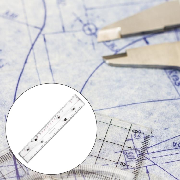 Marine Parallel Ruler for Navigational Plotting Chart Mapping Point Multifunctional Navigation Parallel Ruler