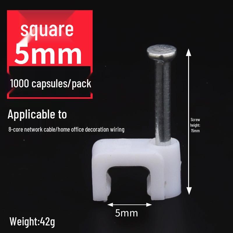 Steel Nail Wire Clips for Cable Management