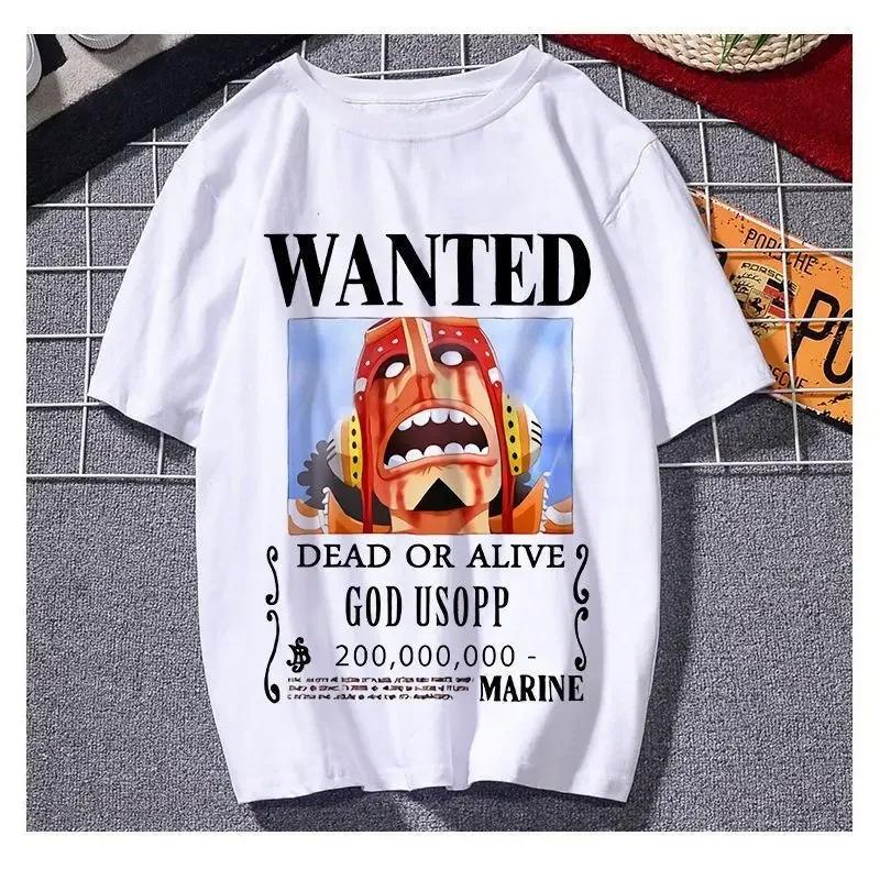 2026 One Piece Luffy Printed Tshirt Clothes Unisexs and Womens Summer Y2k Cotton Loose Shortsleeved Sports and Leisure Top Tee