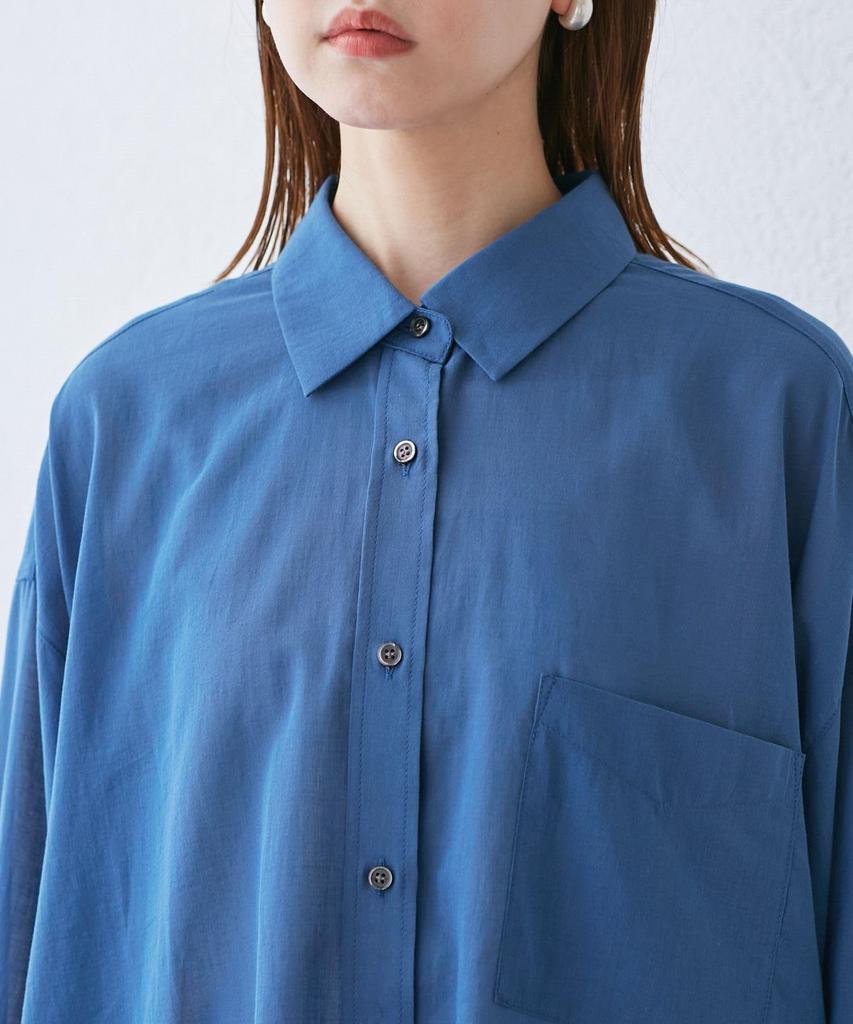 ROPE PICNIC Comfort Series Cool and Cotton Voile Orange Shirt, Breathable, Back-Tuck Shirt, Women's, (70)