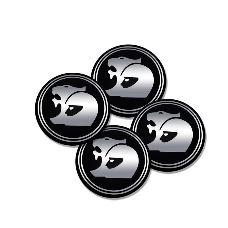 Aluminum 4PC 56mm Logo Badge Car Wheel Center Hub Caps Emblem Stickers For Commodore Captiva Cruze Caprice VZ Accessories