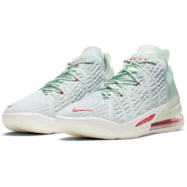 Nike LeBron 18 EP Empire Jade Unisex Sneakers Teal Pure-Platinum Cream-Grass-Green DB7644-002