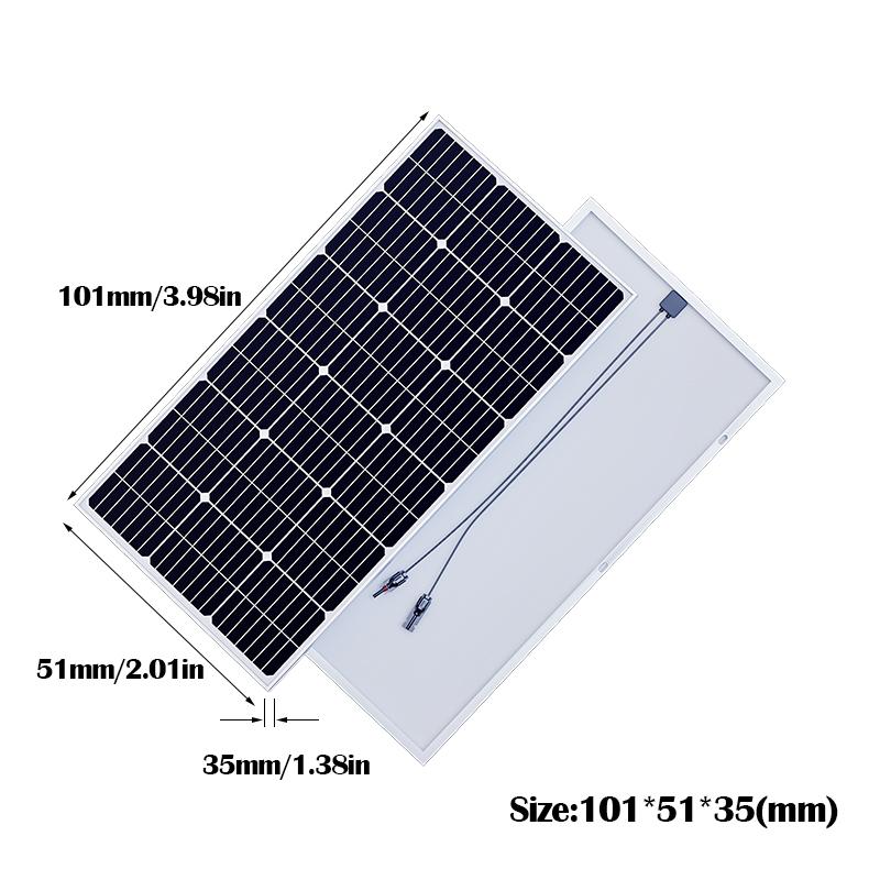 6000W Monocrystalline Solar Panel Kit Waterproof Photovoltaic Panel, Suitable for Residential, RV, Yacht, off Grid System