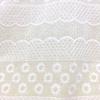 100x130cm Tessuto di Cotone Bianco Ricamato con Occhielli Pizzo di Cotone Materiale per Cucire Vestiti, Al Metro 23 stili