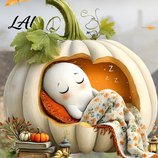 Cute Ghost Pumpkin Decals Autumn Ghost/Gnome Static Glass Sticker PVC Waterproof Maple Leaves Window Removable Party Supplies Decal Cling
