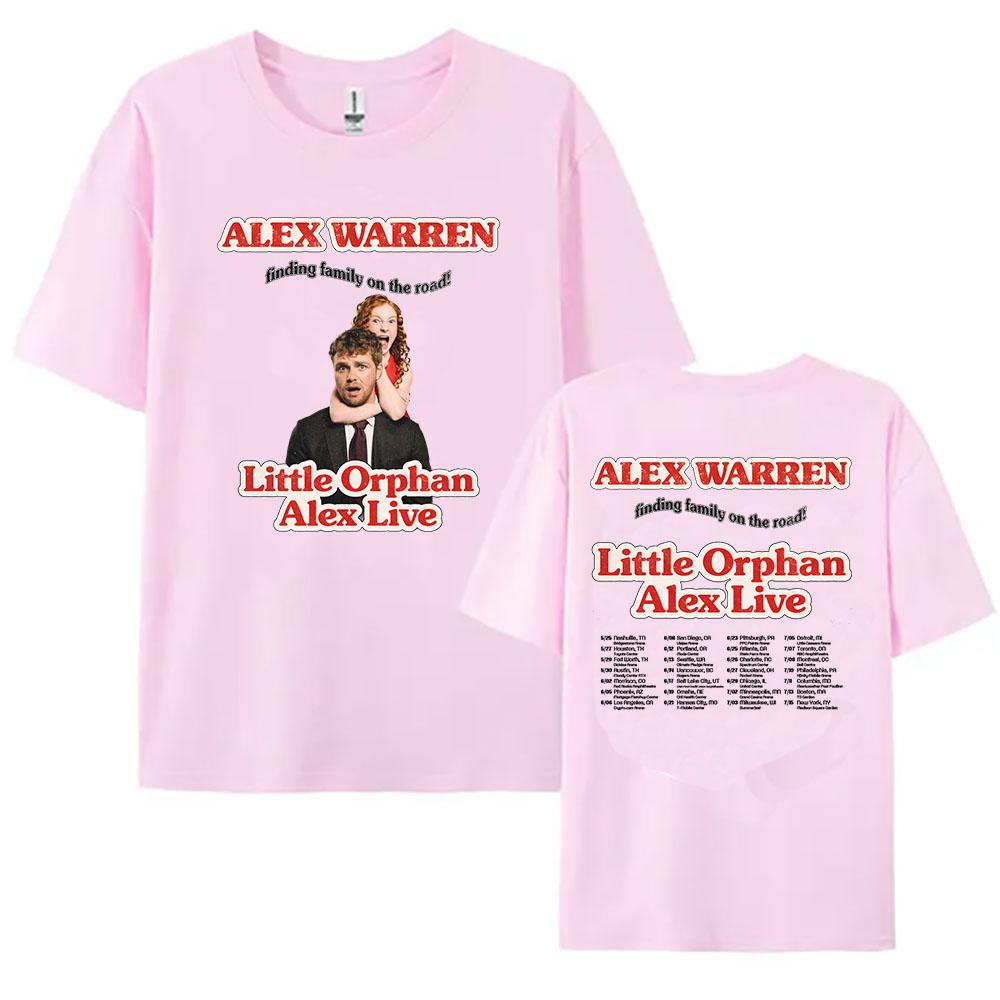 Little Orphan Alex Live T-shirt ALEX WARREN Finding Family on The Road Tshirt Short Sleeve Cotton Loose T Shirt Print Tee