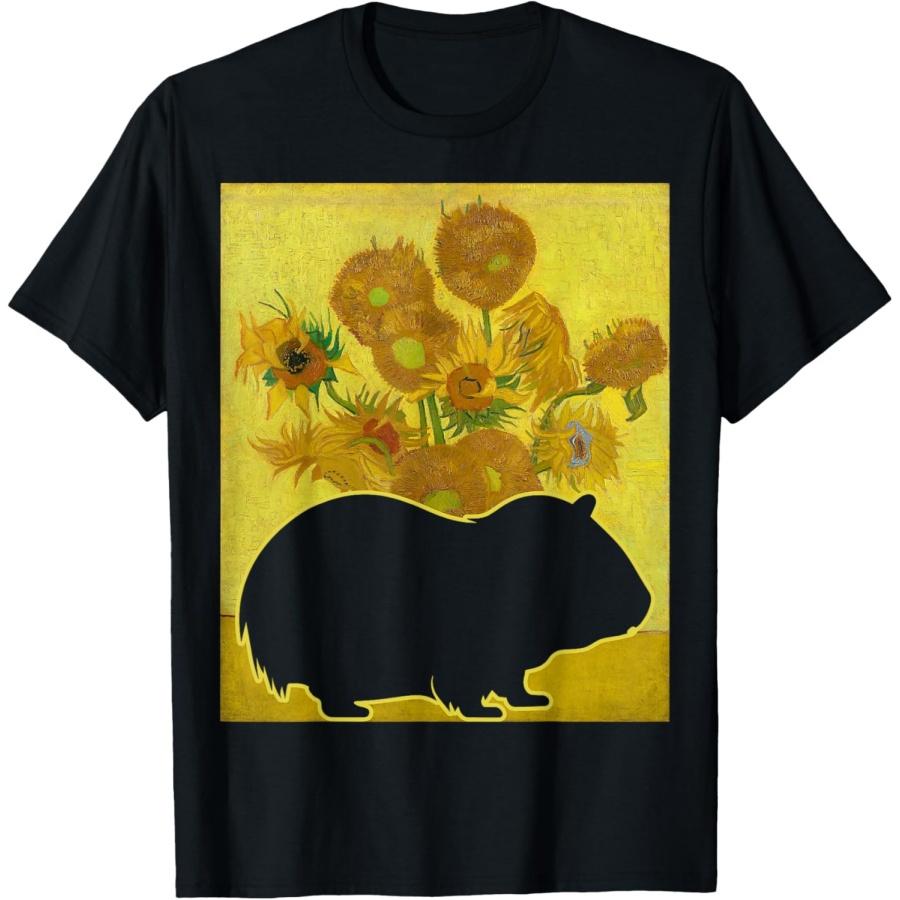 Морская свинка Подсолнухи Ван Гог Любитель морских свинок Футболка S