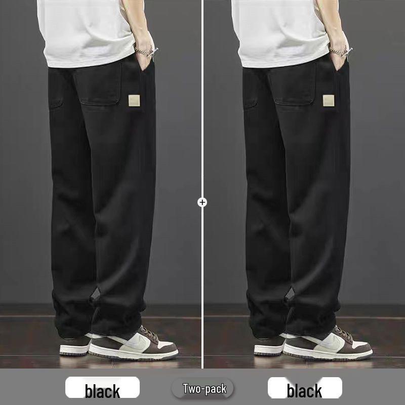 Men's 2025 American Loose Straight-Leg Casual Work Pants for Spring and Autumn