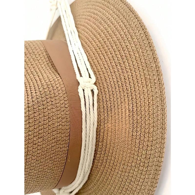 Boho Hat Hanger Cowboy Hat Rack With Tassel Modern Cap Display Hanging Organizer Hand Woven Baseball