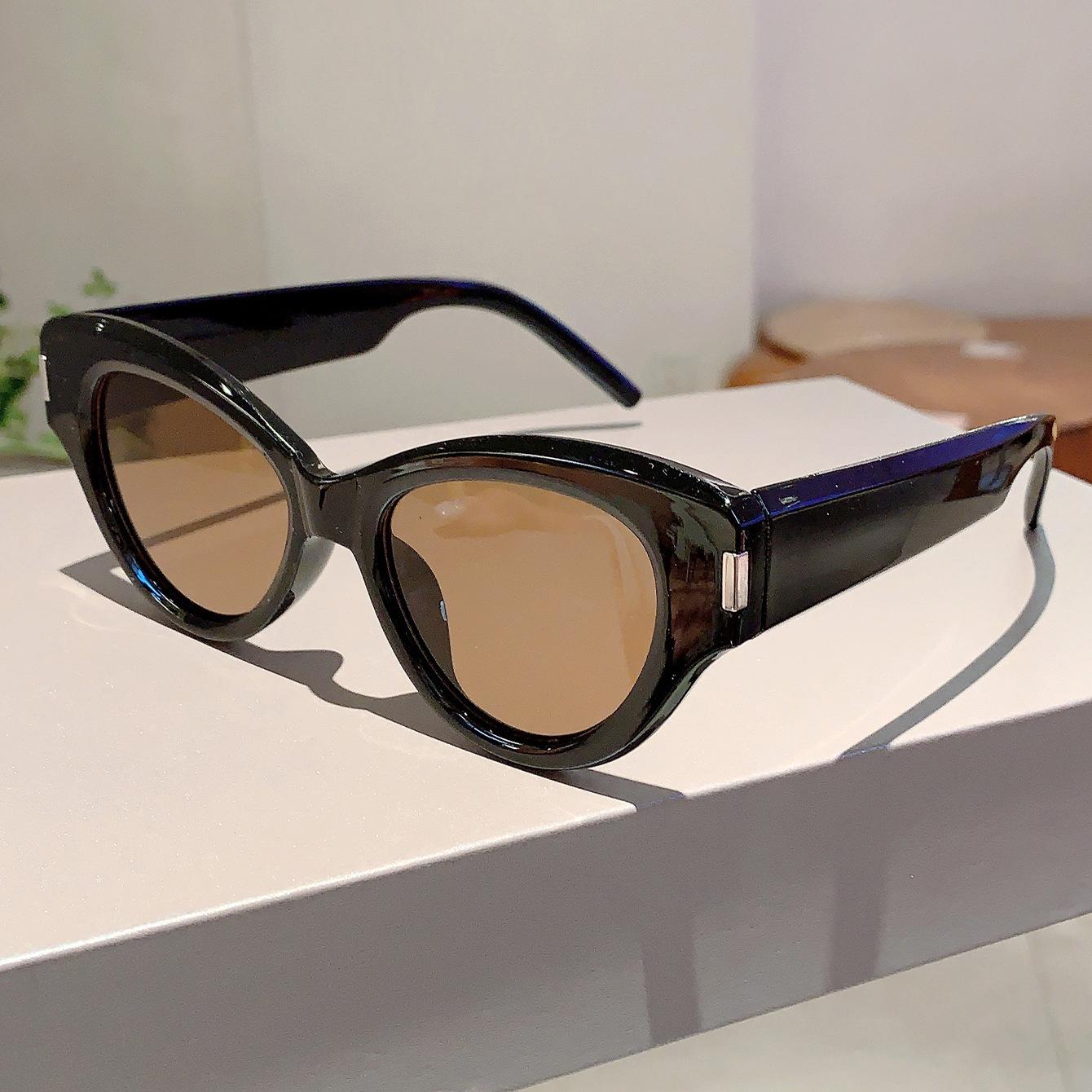 

Неполяризованные винтажные солнцезащитные очки «кошачий глаз» для женщин, модные солнцезащитные очки люксового бренда, женские очки