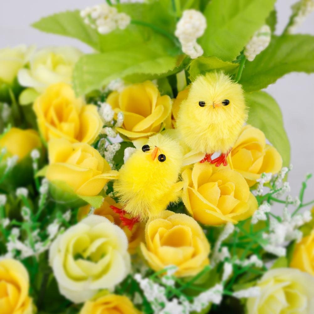 60 PZ Pulcini di Pasqua Mini Decorazione Pasquale Gialla Giocattolo Decorazione Casa Giardino Primavera Bomboniere Festa e