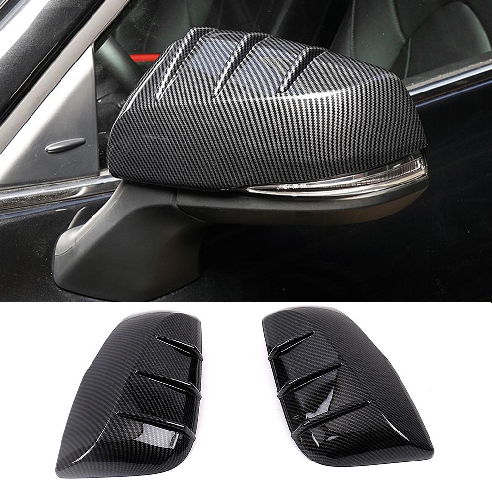 For Toyota Sienna 2024 2024 Carbon Fiber Color Side Mirror Cover Chrome Rear View Mirror Trim Exterior Color Change Sticker