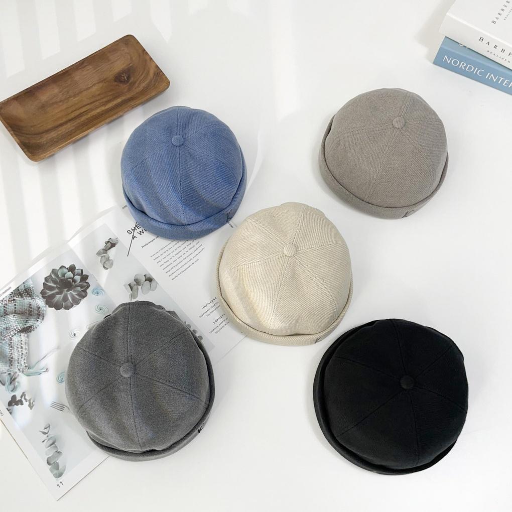 Men's and women's spring and summer beanie hat with brimless K-watch cap