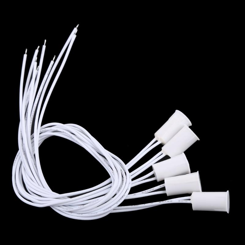 5pcs Recessed Magnetic Window Door Contacts Alarm Security Reed Switch
