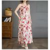 New Bohemian Long Dresses Summer New Sleeveless Round Neck Printed Dresses