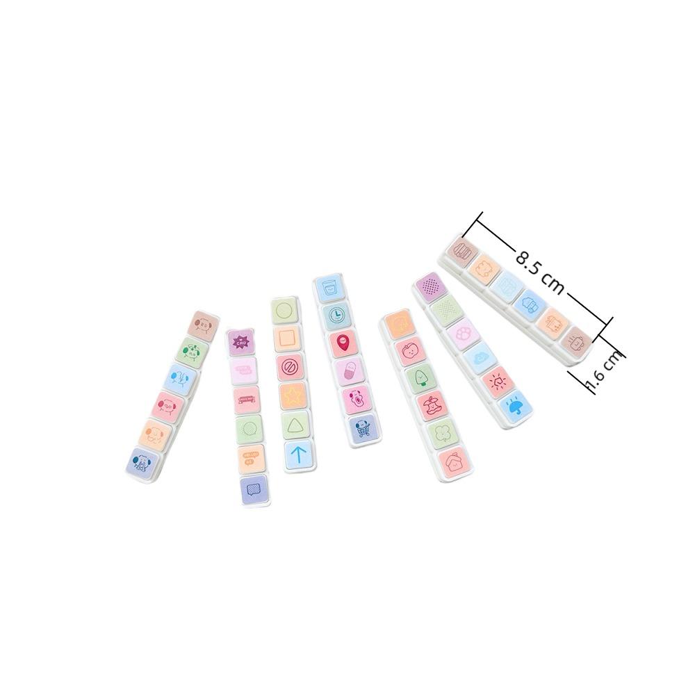 Cartoon Scrapbooking Stamp Kawaii Press Inkpad Stamps New Stamps Decorative  Journal Planner