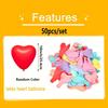50pcs of 25.4 Cm Macaron Heart Balloons, Colorful Designs for Weddings, Birthdays, New Year, Valentine'S Day, And Festive Party Decorations