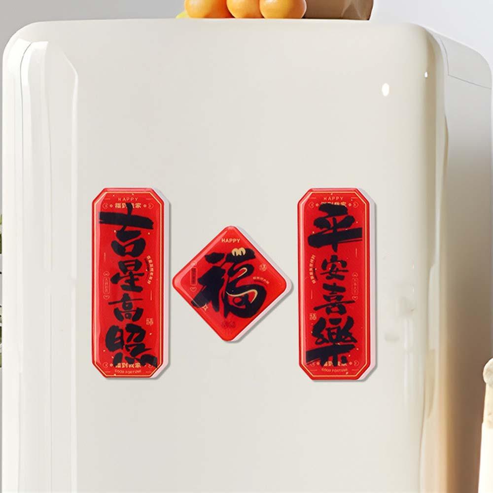 Chinese 2025 Snake Year Fridge Magnets Traditional Spring Festival Supplies  Home Living Room Decor