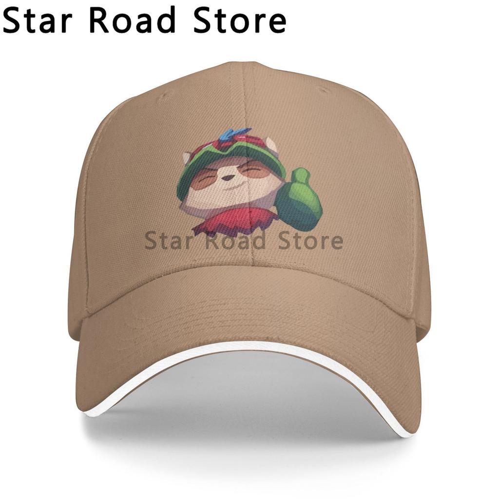 Funny Teemo Print logo Unisex Baseball Caps Peaked Cap League of Legends Game Sun Shade Hats for Unisex Women