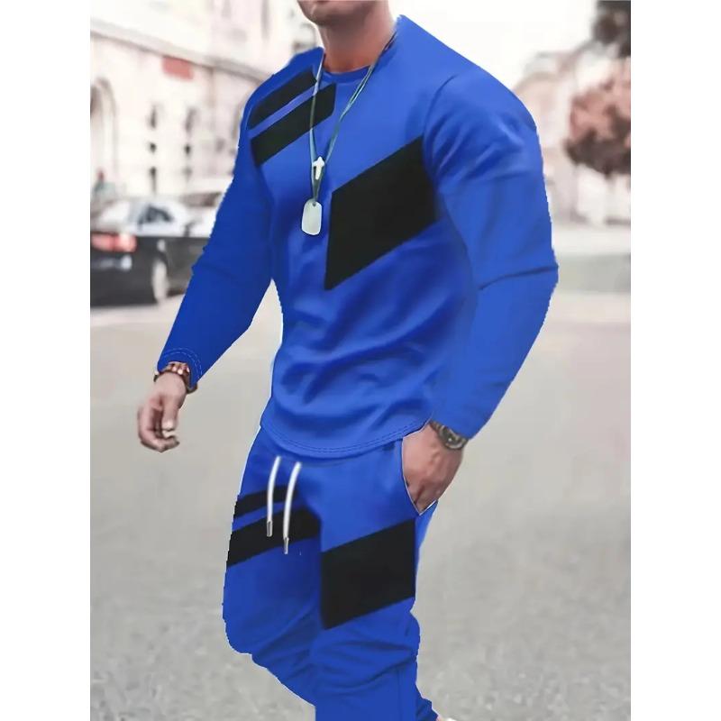Herrenanzug, 3D-Druck, O-Ausschnitt, Kurzarmshorts, Lässig, Leichtes Oberteil, Sportbekleidung, Lässig, Große Größe, Mode