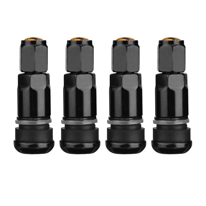 VODOOL 4pcs Universal Car Tubeless Aluminum Alloy Air Bicycle Tire Valve Stems Caps Tyre Wheel Round Cover Auto Accessories