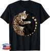 Yin Yang Cats Tabby Black Cat Balance Harmony Graphic T-Shirt