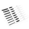 New Crochet Hook Set Aluminum Knitting Needles Stitches With Soft White Plastic Handle 8 PCS