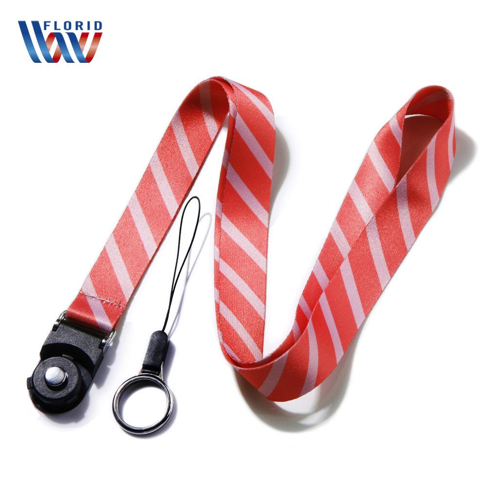 2-in-1 Double-Sided Phone Lanyard with Detachable Rotating Buckle and Card Holder Compatibility