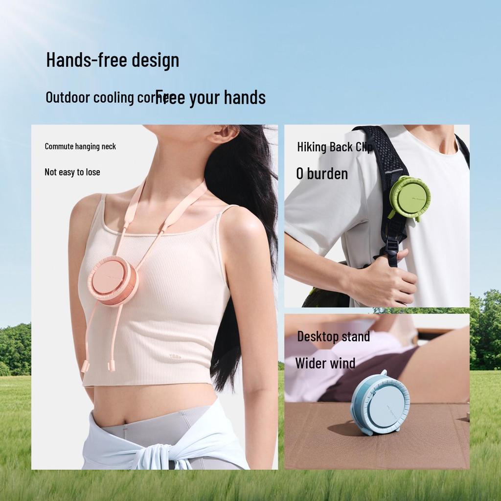 Mini Banana Neck Fan: Portable, Rechargeable, Multi-functional Outdoor Fan for Summer