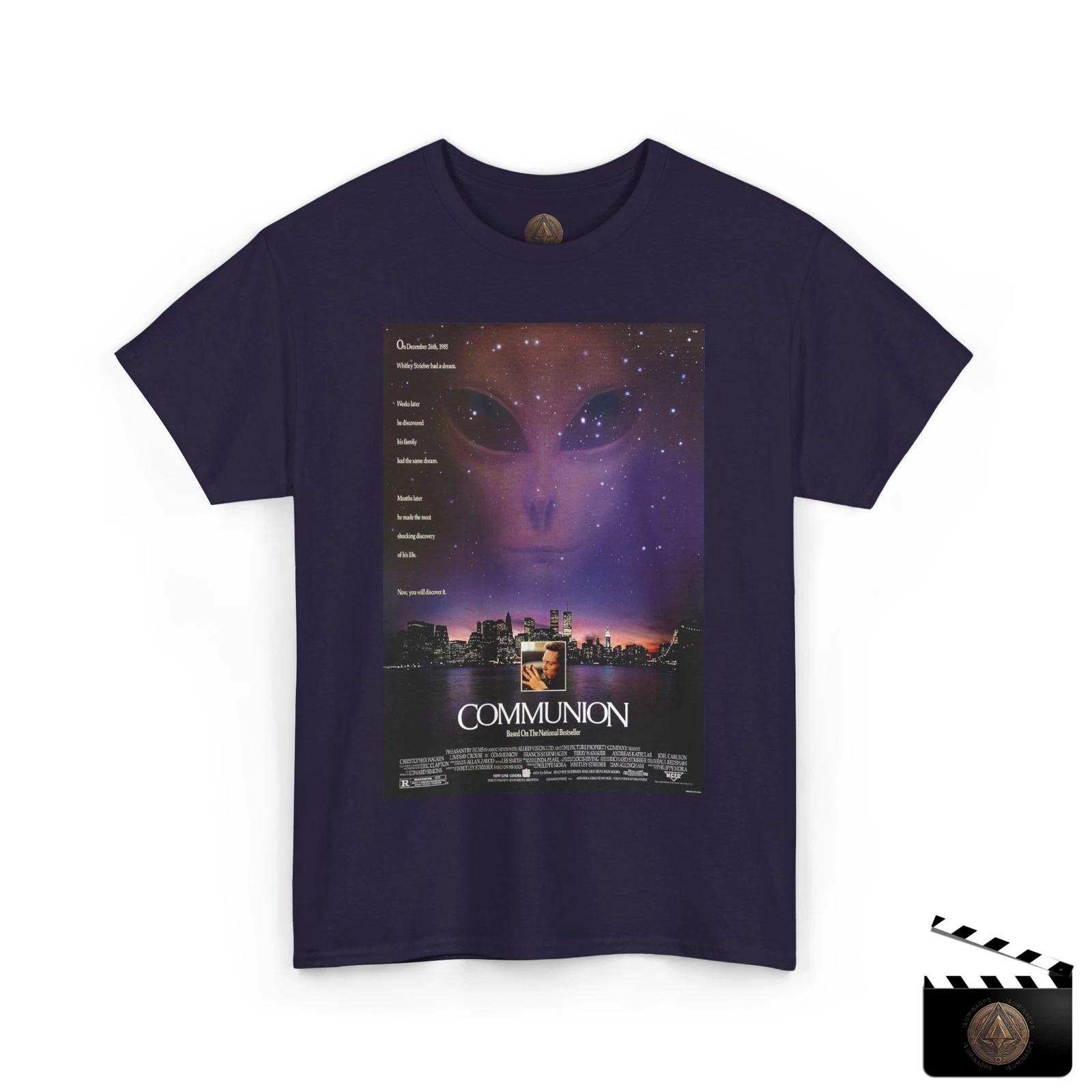 

Communion Movie Poster T shirt For Men & Women, Retro Alien Abduction Tee XL
